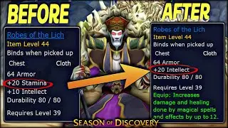 Items CHANGED in Season of Discovery Phase 2