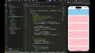 ASMR Programming - React Native Hide Header on Scroll Example - No Talking