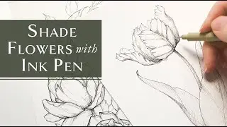 How to Shade Flowers in Ink Pen