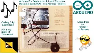 4 Beginners Arduino Uno R3 Light Theremin Massimo Banzi Top Arduino Projects - Ebonygeek45