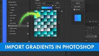 How to import Gradient in Photoshop 2020 | Adobe Photoshop tutuorial 