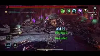 Raid:Shadow Legends- Scarab King floor 30 hard, Vergis solo