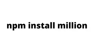 install million js || million.js