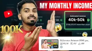 How Much Money YouTube Pay For 100k Views & 4000 subscribe  | Live Proof देखो 🔥