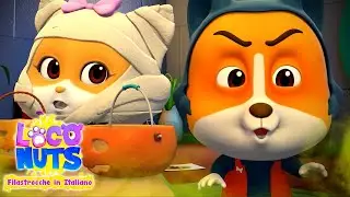 Chi ha preso chicche | Cartoni animati per bambini | Loco Nuts Filastrocche | Canzoni italiane