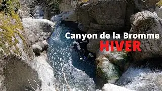 Canyon de La Bromme 2021 - Canyoning hivernal dans le massif du nord Aveyron - Bon débit