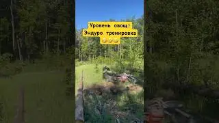 Обучение эндуро! Уровень овощ!🤣 #easy #enduro #эндуро #питбайк #мото