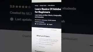 Learn Basics Of Adobe After Effects CC 2022 for Beginners - Udemy Free Course