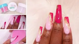 DIP NAILS WITH TIPS | DO's & DON'Ts OF COLOR BLOCKING + GIVEAWAY | SIDE FRENCH DIP POWDER NAILS