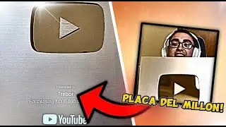 Trebor MUESTRA su PLACA de un MILLON en YOUTUBE!😊