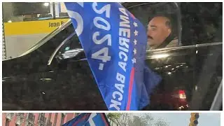 Skinheads in NYC Waving #Trump flags?