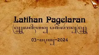 REKAMAN LATIHAN IRINGAN PAGELARAN DRAMA-TARI 'TRESNANING ATI' (RLB-ITB  3 MARET 2024)