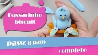 🐦🐤 Passarinho feito em  biscuit 🐦🐤