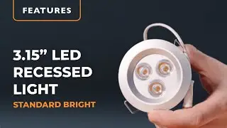 3.15 Round LED Recessed Light In Standard Bright