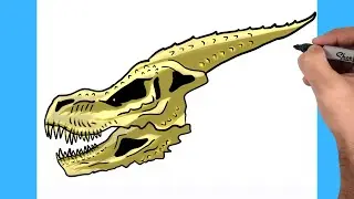 COMO DIBUJAR CRANEO DE GHIDORAH | KING GHIDORAH