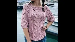 Модный Женский Свитер Спицами - 2019 / Fashionable Women's Sweater Knitting