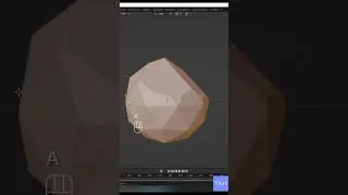 Low-Poly камень быстро и просто #shorts #3d #blender #modeling #tutorial #rock