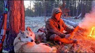 We live in the wilderness and eat the meat we hunt.