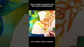 How to Paint Colourful Mandarin Fish | YouTube Shorts