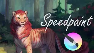 Rose Red Tiger - Krita speedpaint