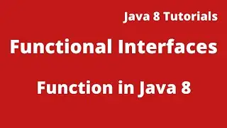 Java 8 Tutorial 08 :- Function Interface in Java | Predefined Functional Interfaces