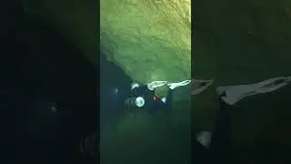 Underwater cave with MASSIVE rooms!