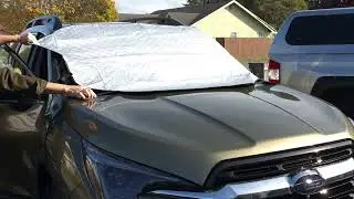 Windshield cover unboxing and review | How to install a windshield cover on your car