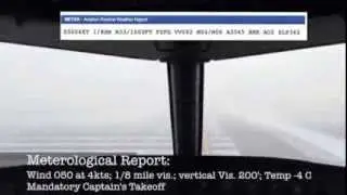 Low Visibility A320 Takeoff