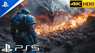 Tyranid Invasion (PS5) Realistic ULTRA Graphics Gameplay [4K60FPS] Space Marine 2