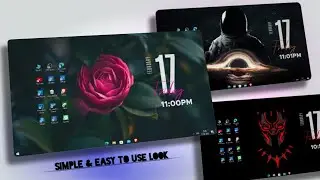 This pc look will impress everyone. Clean and Simple Windows Theme.