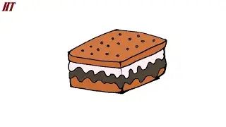 S’Mores Drawing Easy step by step