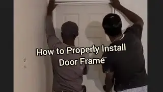 How to Properly Install a DoorFrame #construction #framing #carpentry #howto #teaching #installation
