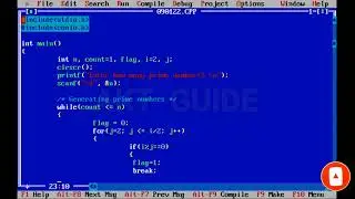 C Program to Generate First N Prime Numbers //Loop (for, while, do-while) Examples//akt guide