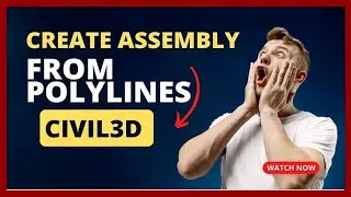 How to Create Assembly From Poly Line in Civil 3D Convert AutoCAD Sections {HINDI TUTORIAL}