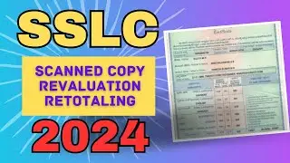 How to Apply SSLC Revaluation 2024 | SSLC Scanned copy, Revaluation in Kannada