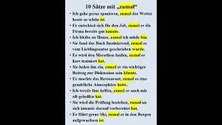 Sätze mit zumal 