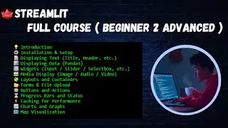 Streamlit - Python Library | Full Course | Tamil