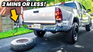 How To Remove The Spare Tire In A 2nd Or 3rd Gen Tacoma