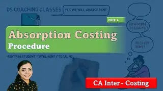 Absorption Costing | Theory for CA Inter | Nov, 2022 (Part 2)