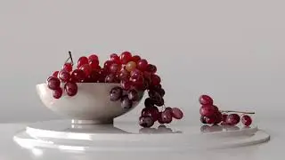grapes turntable reel 3D modeling/texturing
