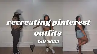 recreating pinterest outfits | fall 2022, streetwear and going out fits