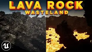 Lava Rock Wasteland - Unreal Engine Asset Pack. Photogrammetry and Cinematic Level.