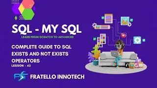 SQL - EXIST AND NOT EXIST OPERATORS