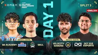 [EN] OMEN VCSA Split 3 – Day 1 || OMEN VALORANT Challengers South Asia 2025