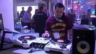 Uptempo Mini DJ Set inside the 2014 Epsilon NAMM Trade Show Booth
