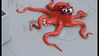 free Rigged Hank the Octopus for Blender is now available