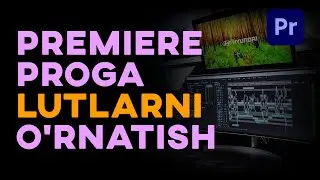 Premiere proga LUTlarni o'rnatish Import qilish || LUTS IMPORT PREMIERE PRO