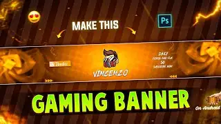 Make This Awesome Gaming Banner On Android || Cartoon Type Gaming Banner || 3beditz