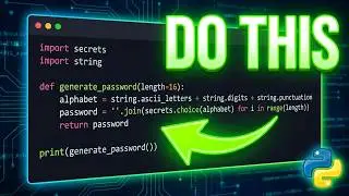 Build a strong password generator using python(Beginner project)
