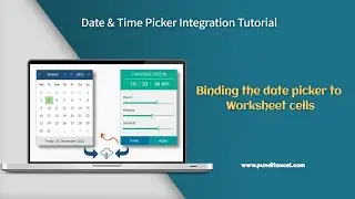 Binding the date picker to the Worksheet Cells